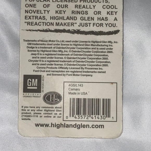 Vintage 2005 Camaro Key Chain Reactions - Picture 5 of 5